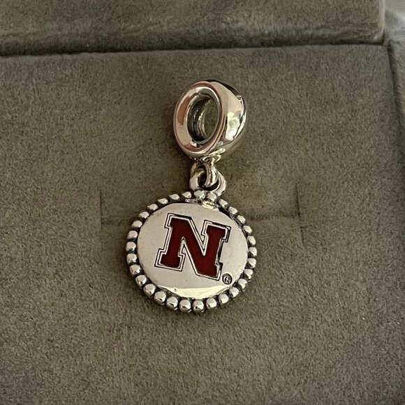 Pandora Jewelry - Pandora University of Nebraska Cornhuskers Logo Dangle Charm ENG791169 Exclusive